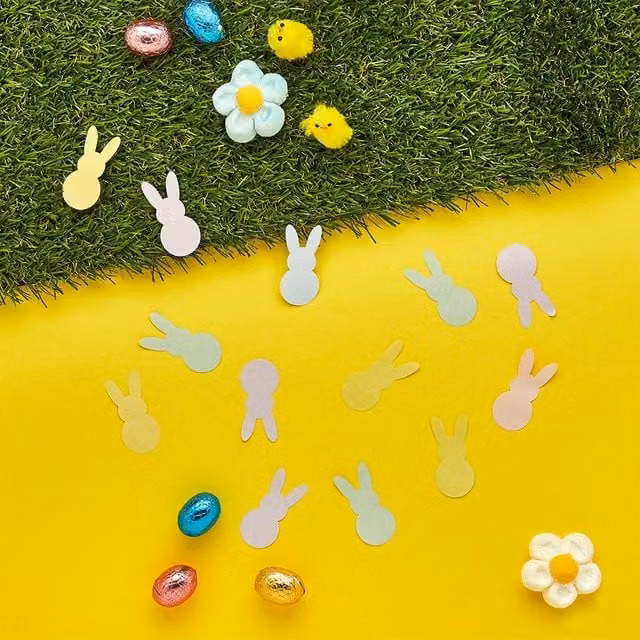 Club Green Easter Bunny Multicolour Paper Confetti Table Scatter, 10g – 1