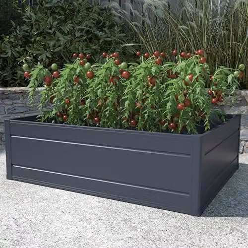 Garden Gear Dark Grey Raised Garden Bed, W/D/H: 100 x 80 x 60 cm – 1