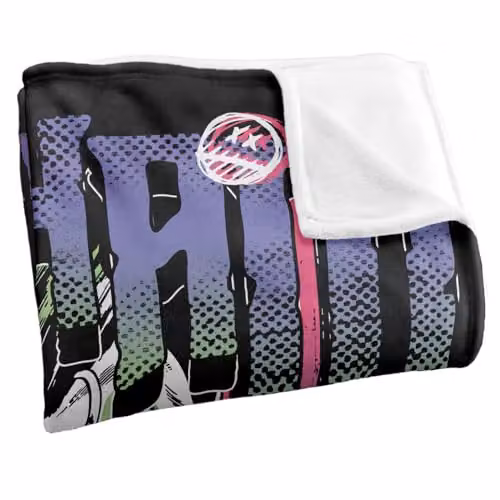 LOGOVISION Batman Joker Arkham Haha Super Soft Silky Touch Fleece Throw Blanket, Multicolour, W: 152.4 cm x D: 127 cm – 2