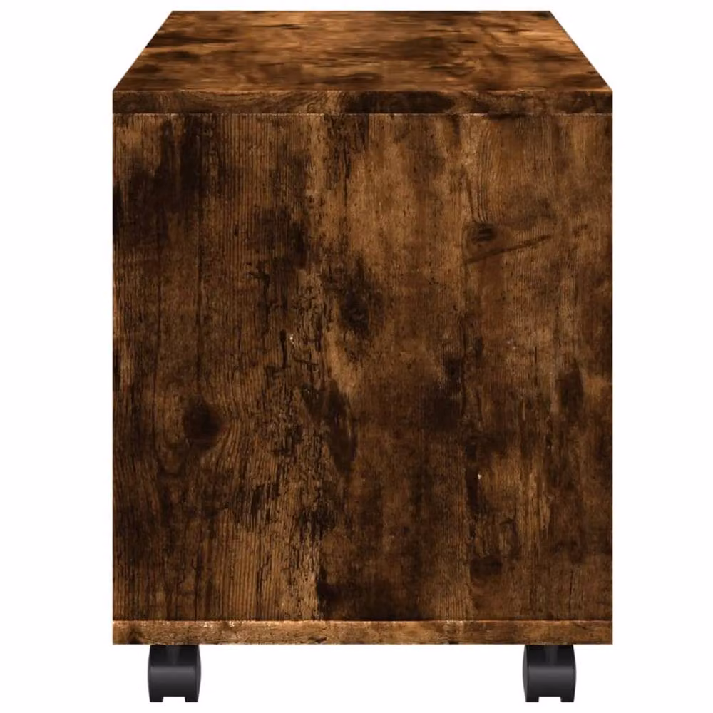 Berkfield Home vidaXL Rolling Cabinet in Smoked Oak Brown, W/D/H: 72 x 33 x 42.5 cm – 5