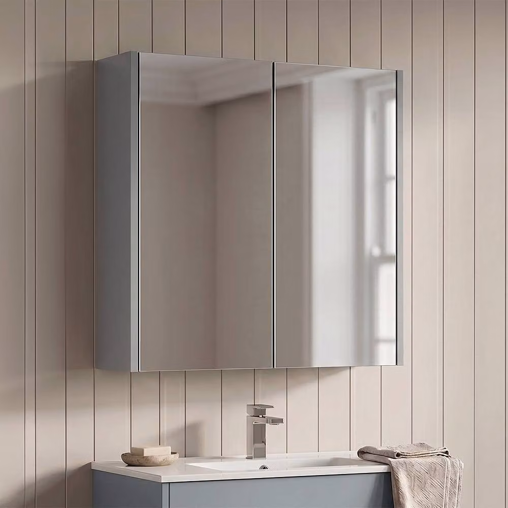 Balterley Winshill Grey Rectangular Wall Mirror, Width: 60 cm – 3