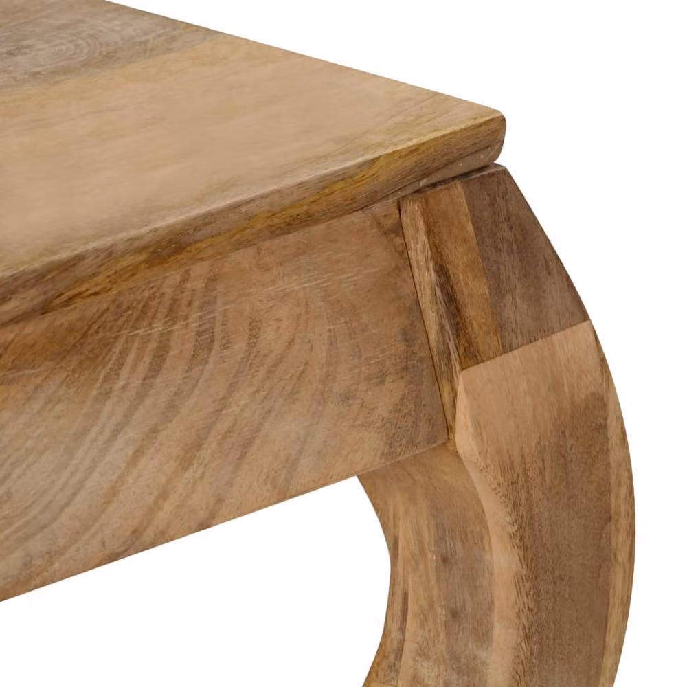 Berkfield Home Square Coffee Table in Brown Solid Mango Wood, W/D/H: 80 x 80 x 40 cm – 3