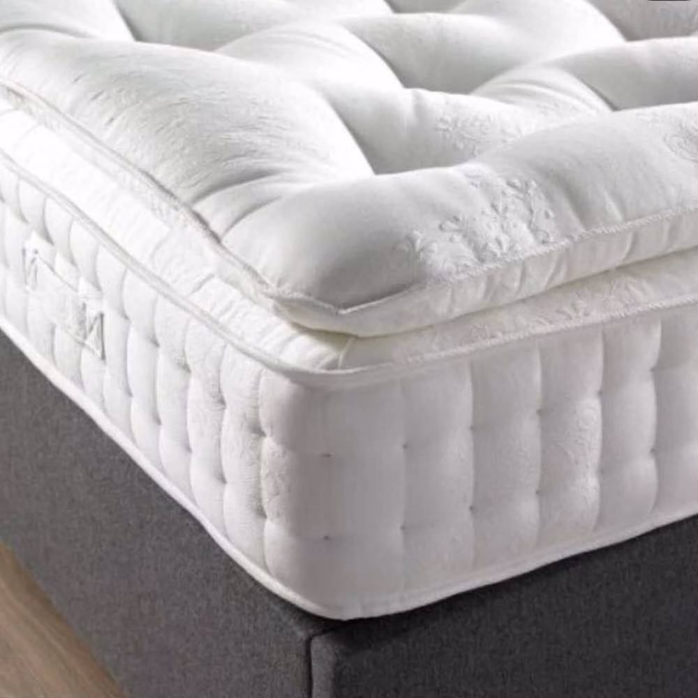 Stratus Interiors Nimbus 2000 Pocket Pillow Top Mattress in White, King Size, W/D/H: 180 x 200 cm – 3