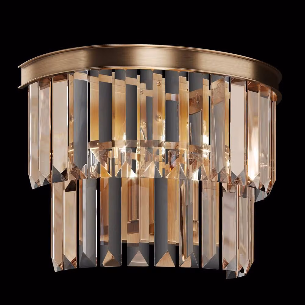 Maytoni Revero Classic Wall Lamp in Gold and Brass with Transparent Glass and E14 Socket – 2