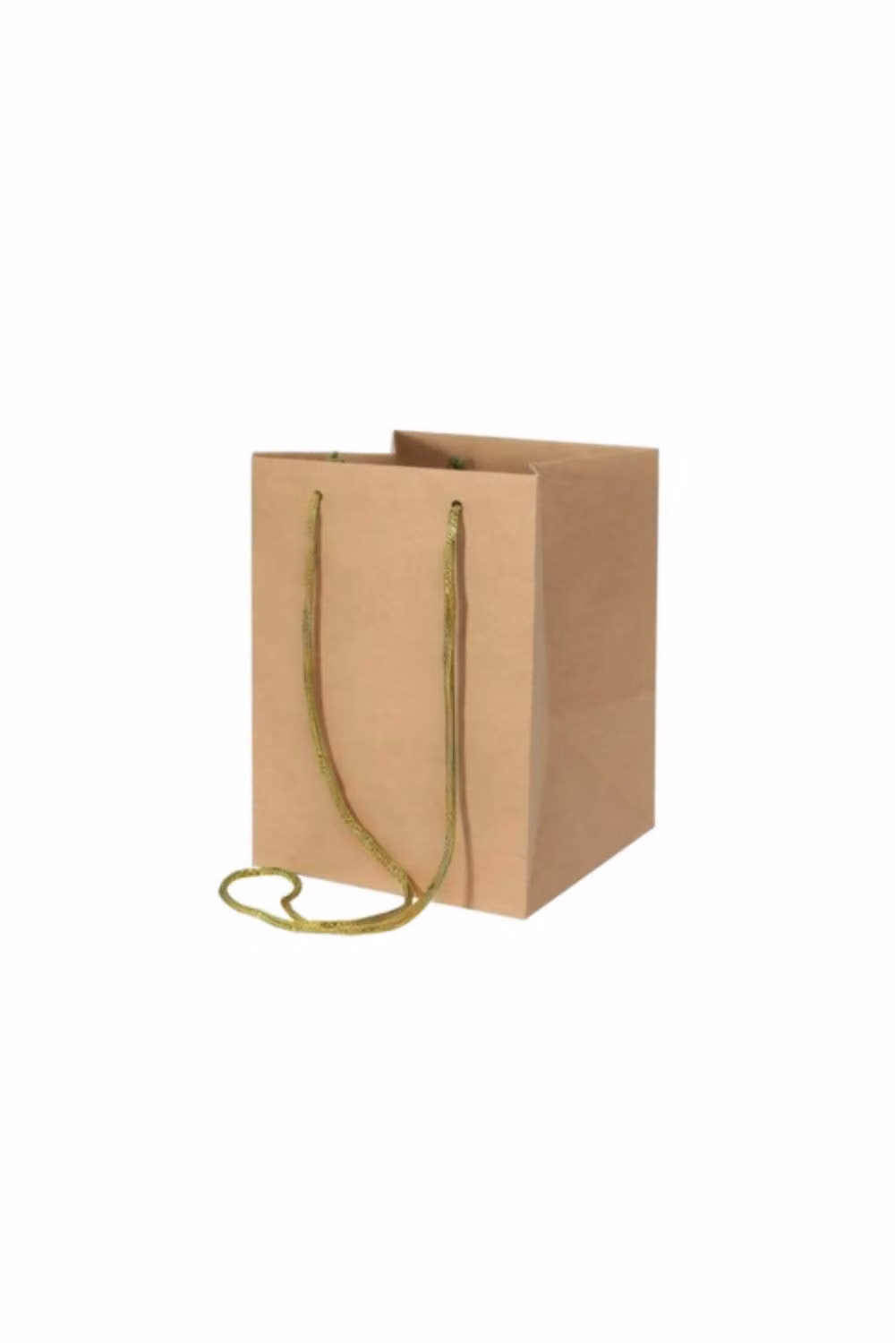 KDMD 10 Pack Natural Kraft Paper Hand Tie Bags in Brown and Beige for Birthdays and Parties – 2