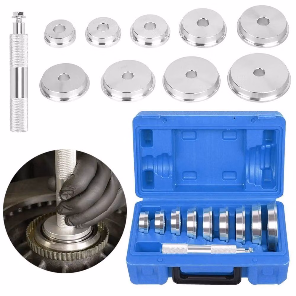 VOGREX 10pc Wheel Bearing Bush Race Press Seal Driver Tool Set in Silver and Multicolour – 4
