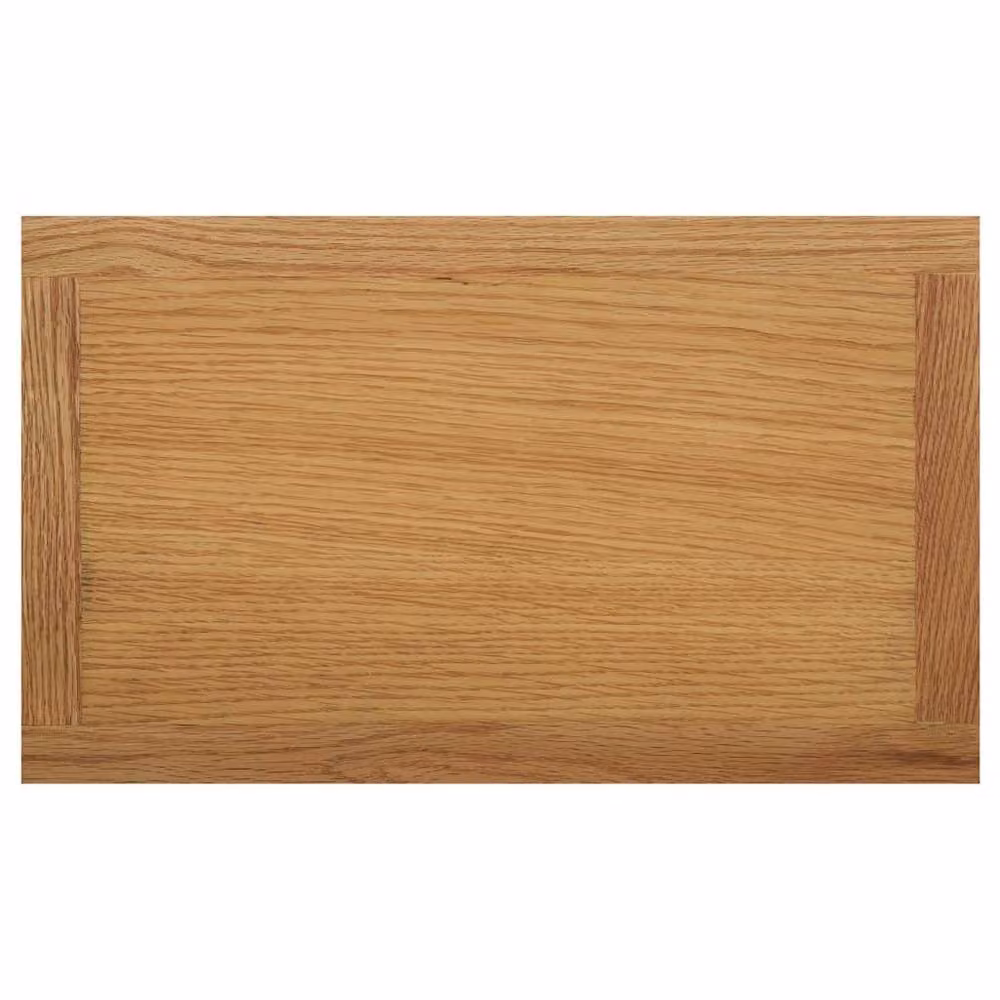 Berkfield Home Magazine Table in Light Brown Solid Oak Wood, W: 45 cm, D: 27 cm, H: 42 cm – 2