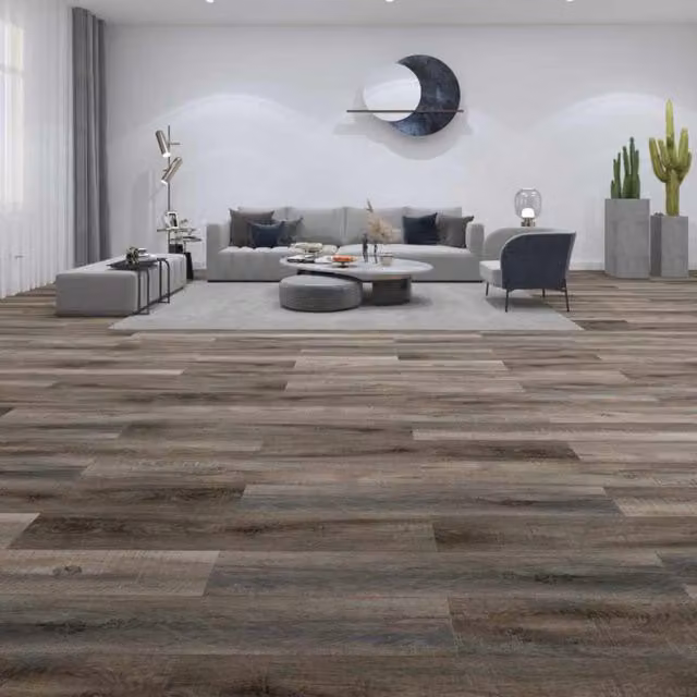 Durova Driftwood Rustic Wood Look SPC Click System Flooring in Grey and Brown