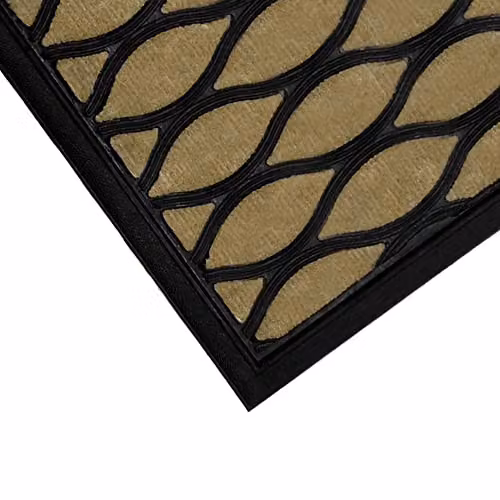 JVL Vienna Rubber Backed Scraper Doormat, Brown, W: 45 cm, D: 75 cm – 8