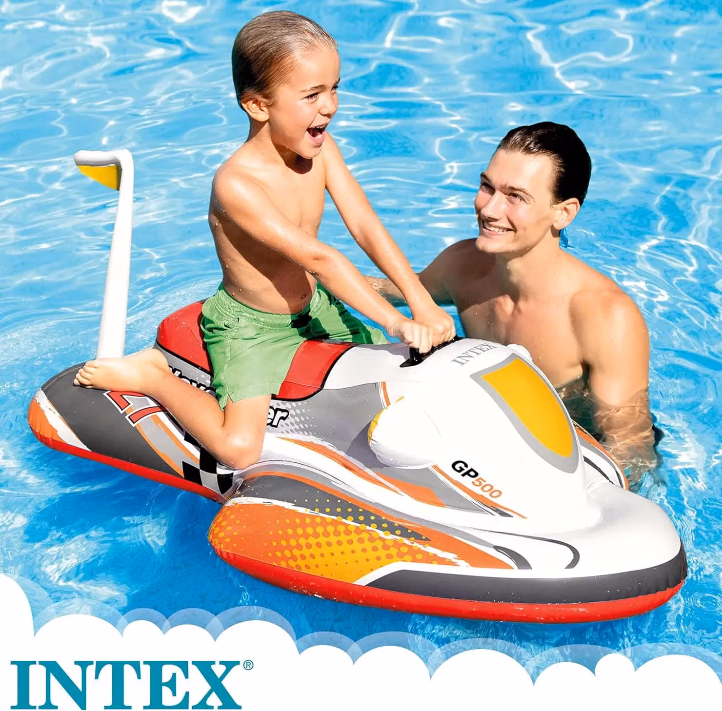 Intex Wave Rider and Sea Turtle Swimming Pool Ride-On in Multicolour – 2