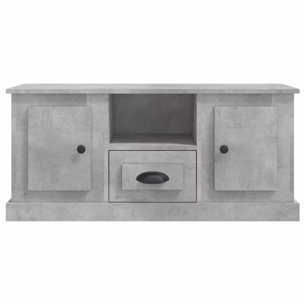Berkfield Home TV Cabinet in Concrete Grey, W/D/H: 100 x 35.5 x 45 cm – 3