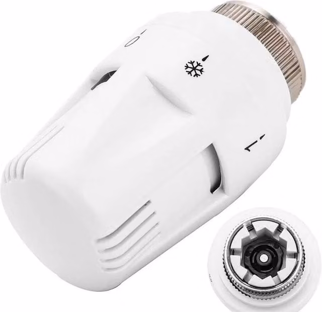 PAWNORA Radiator Thermostatic Heater Control Head, 2 Pack, White – 1