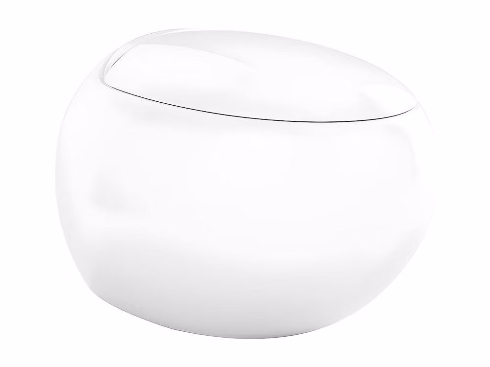 Vente-unique HURO II White Ceramic Wall-Hung WC with Soft-Close Seat W/D/H: 37 x 39 x 58 cm – 2