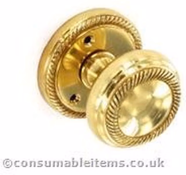 Golden Grace Brushed Gold Mortice Door Knobs