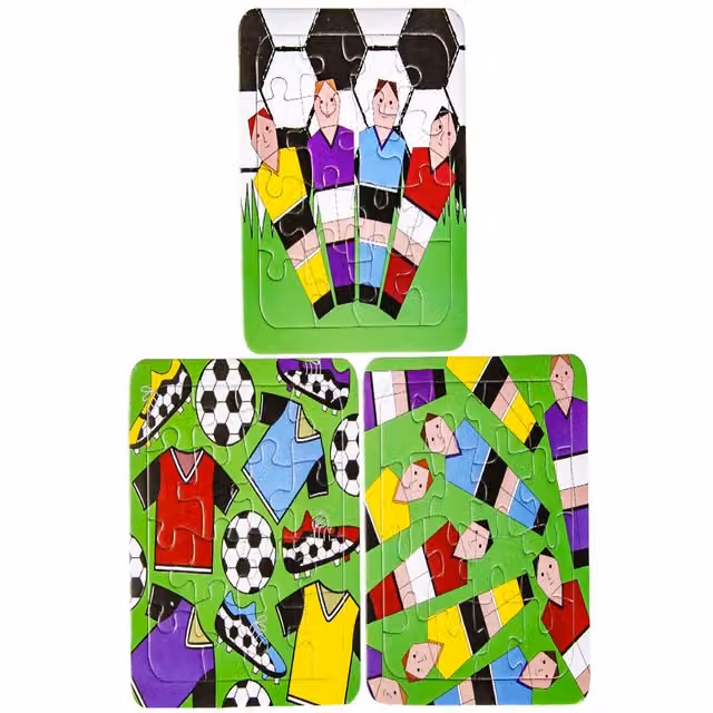 LG-Imports Pack of 12 Multicolour and White 2D Frame Puzzles