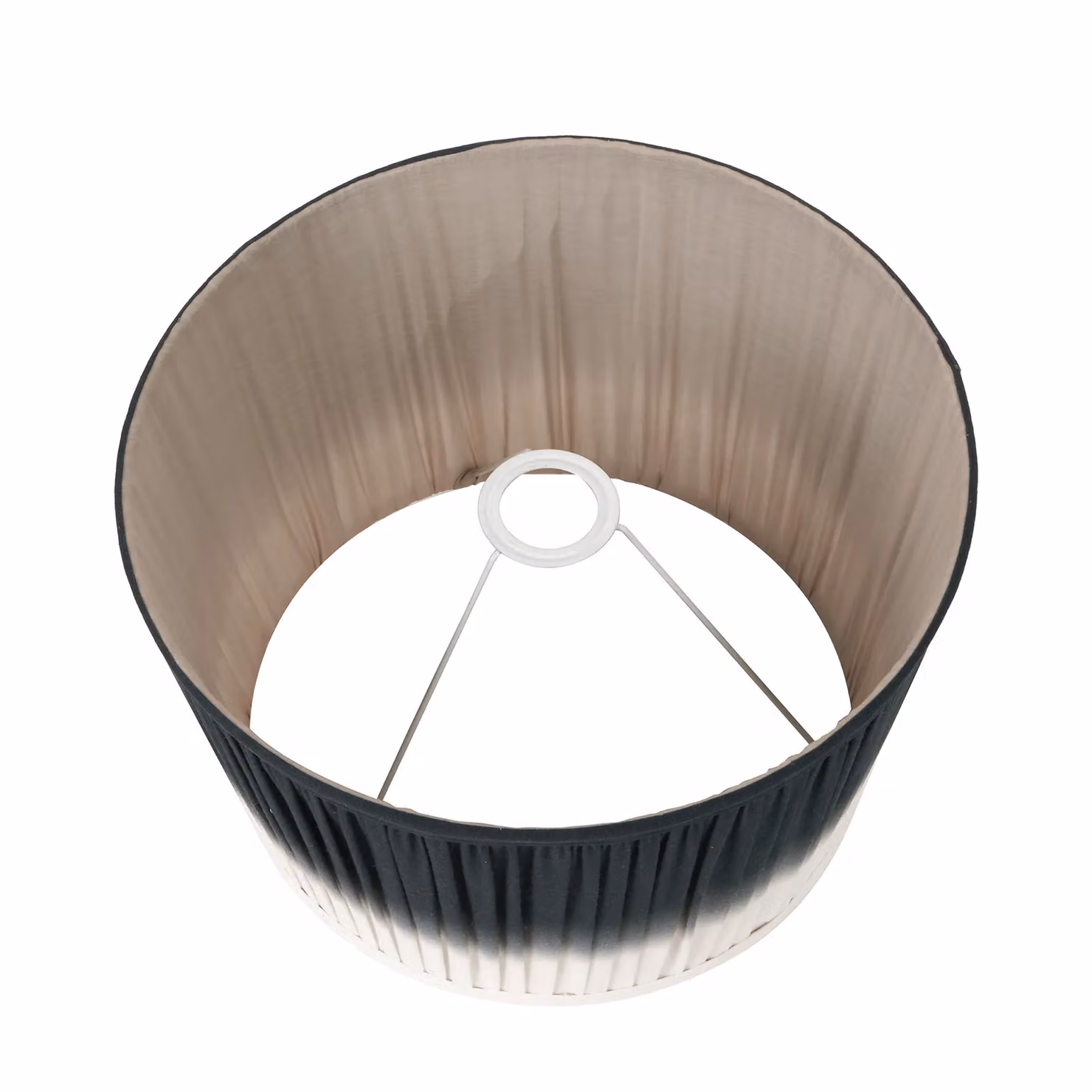 Ruma Black Ombre Pleated Tapered Fabric Lamp Shade for Table Lamps, Diameter: 20.32 cm – 3