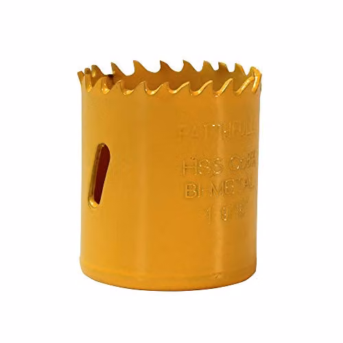 Faithfull Varipitch Bimetal Hole Saw, 41 mm, Yellow
