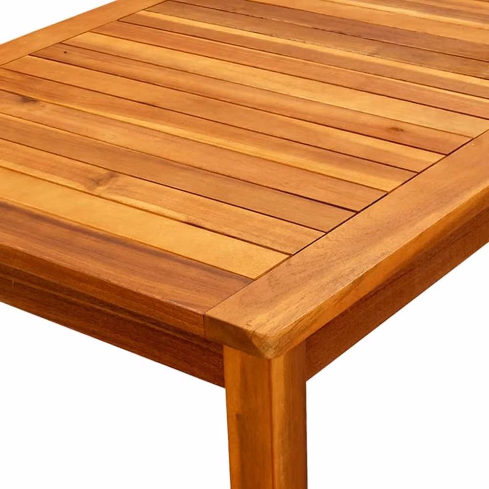 Berkfield Home Brown Solid Acacia Wood Garden Coffee Table W/D/H: 110 x 60 x 45 cm – 3