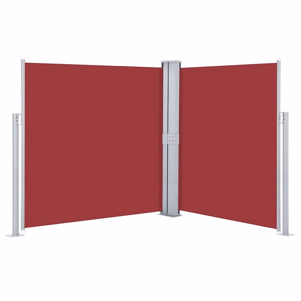 Berkfield Home Retractable Side Awning in Red, W/H: 600 x 160 cm – 2