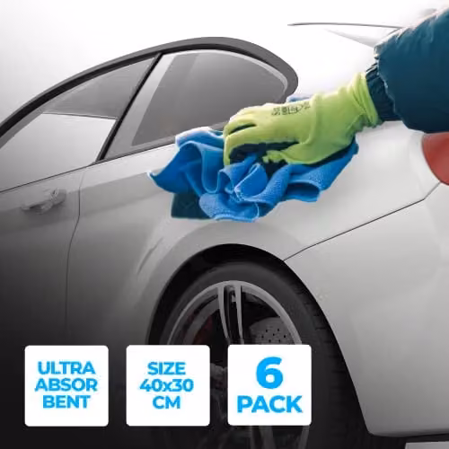 Simply Auto Pack of 6 Microfibre Cloths – 3