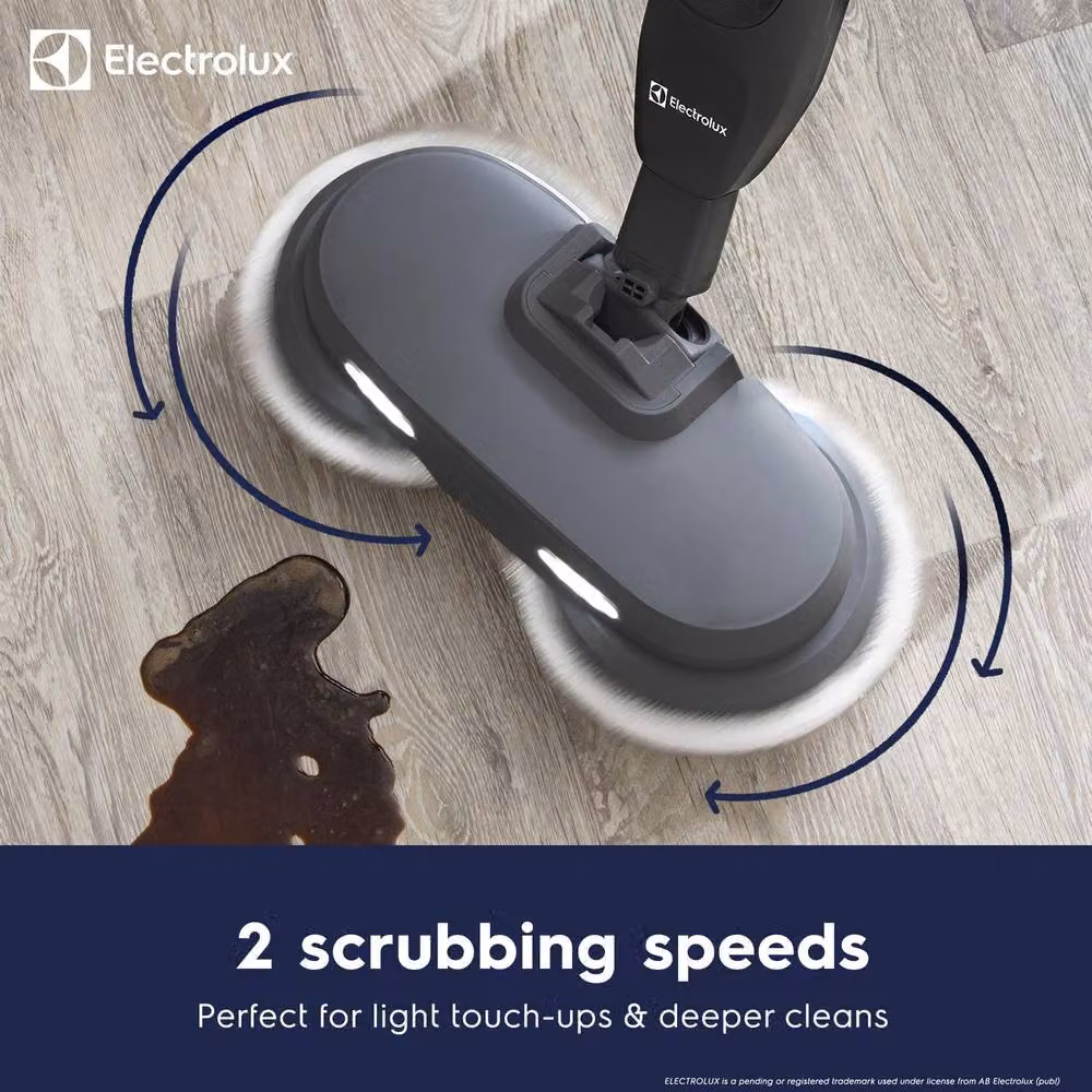 Electrolux Spin & Scrub 1500W Steam Mop for Hard Floors with LED Headlight, Grey – 4