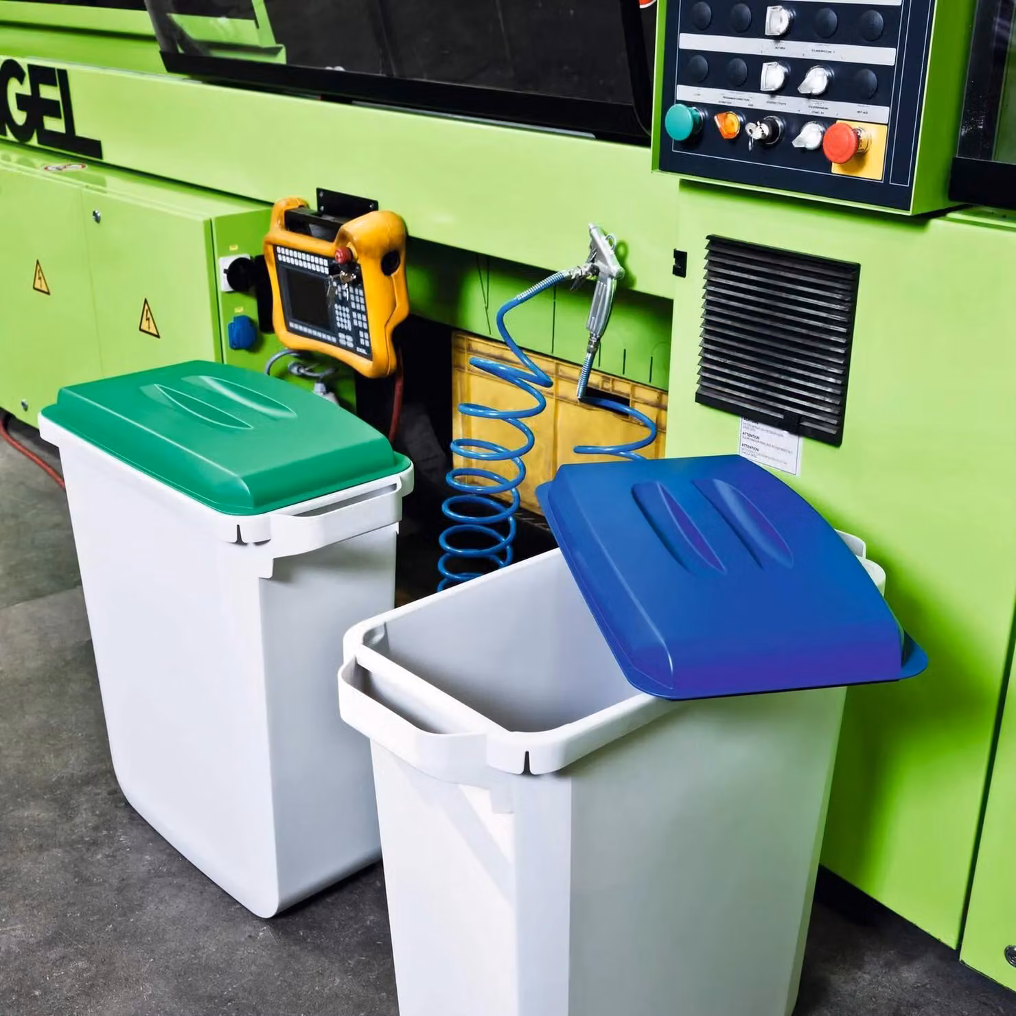 Durabin Blue 60L Rectangular Food Safe Recycling Bin Lid – 2