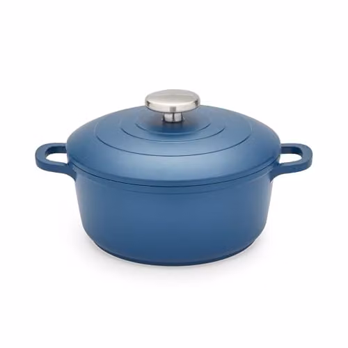Morphy Richards Blue Cast Aluminium Casserole with Non-Stick Ceramic Coating, 2.3 l – 1