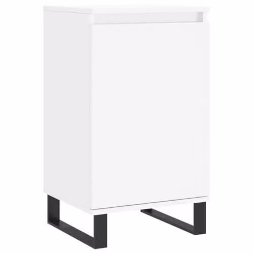vidaXL Modern White Sideboard in MDF and Metal, W/D/H: 40 x 35 x 70 cm – 1