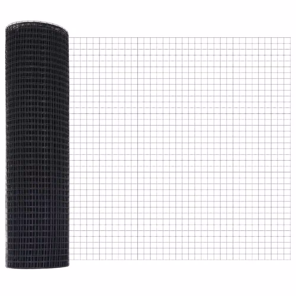 Berkfield Home Set of 2 Grey Round In-Ground Metal and Plastic Fence Posts – 3