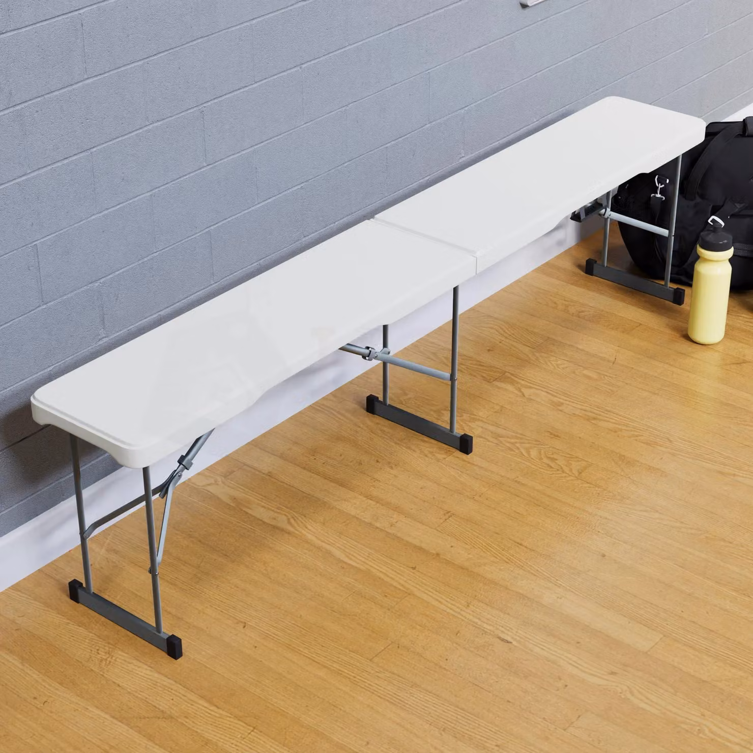 Home Discount Home Vida Folding Bench in White, W/D/H: 180 x 44 x 28 cm – 3