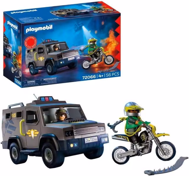 Playmobil SWAT Police Truck Playset in Black