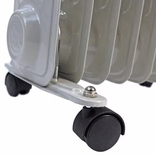 Actiasgear 2000W Oil Filled Portable Radiator in Grey and White with Thermostat and Overheat Protection – 5