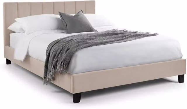 Cheshire Cream Velvet Upholstered Double Bed
