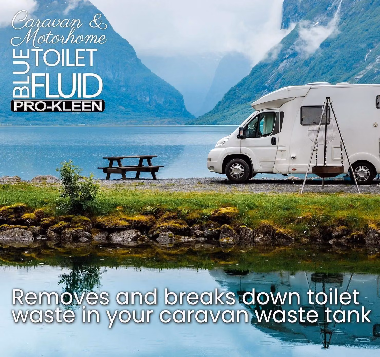 ProKleen Blue Toilet Chemical Fluid Cleaner for Caravan and Motorhomes, 3 x 2 l – 2