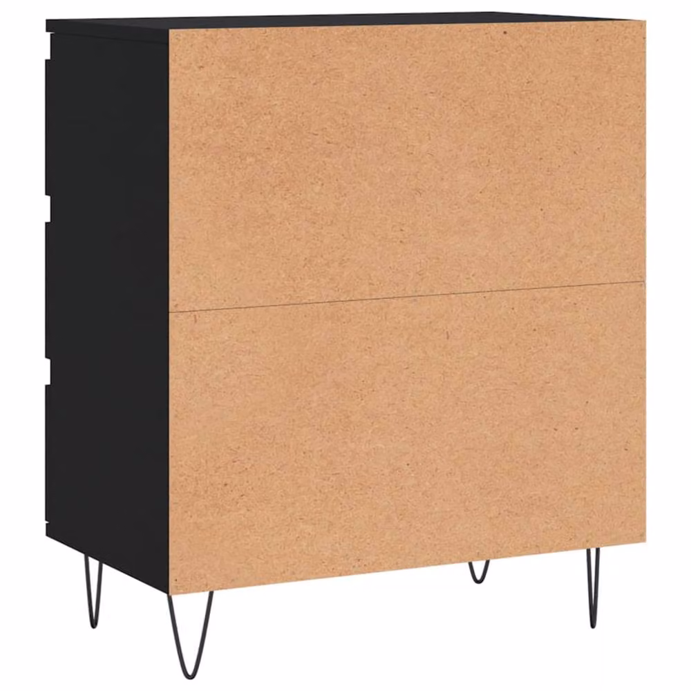 Berkfield Home Black Modern Sideboard in Engineered Wood W/D/H: 60 x 35 x 70 cm – 5