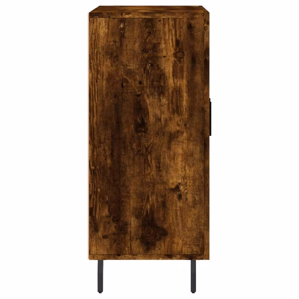 Berkfield Home Smoked Oak Sideboard in Brown, W/D/H: 90 x 34 x 80 cm – 4