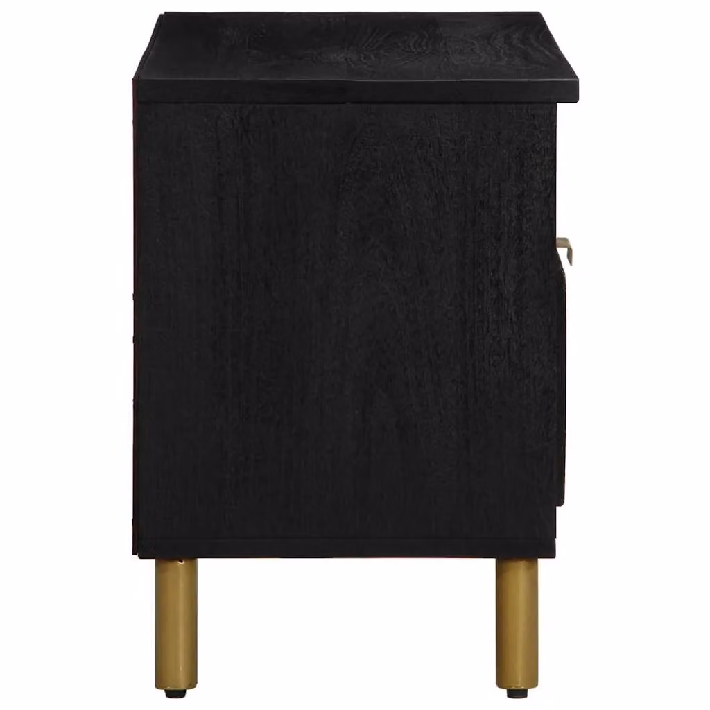 Berkfield Home Industrial TV Cabinet in Black, W/D/H: 80 x 33 x 46 cm – 3