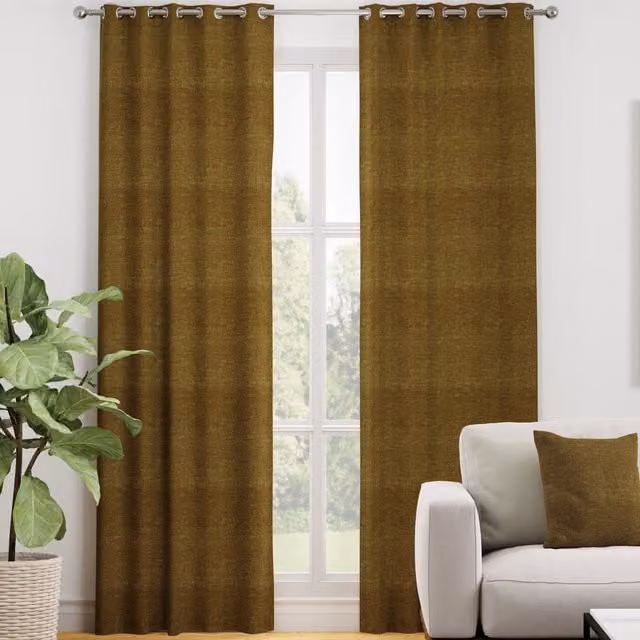 Terrys Luxuria Made to Measure Blackout Fabric Curtain Panel in Gold