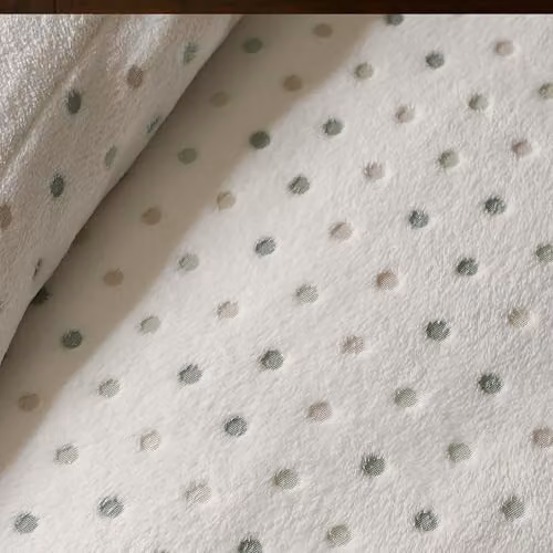 Catherine Lansfield Cosy Spot Fleece King Duvet Cover and Pillowcase Set in Cream – 3