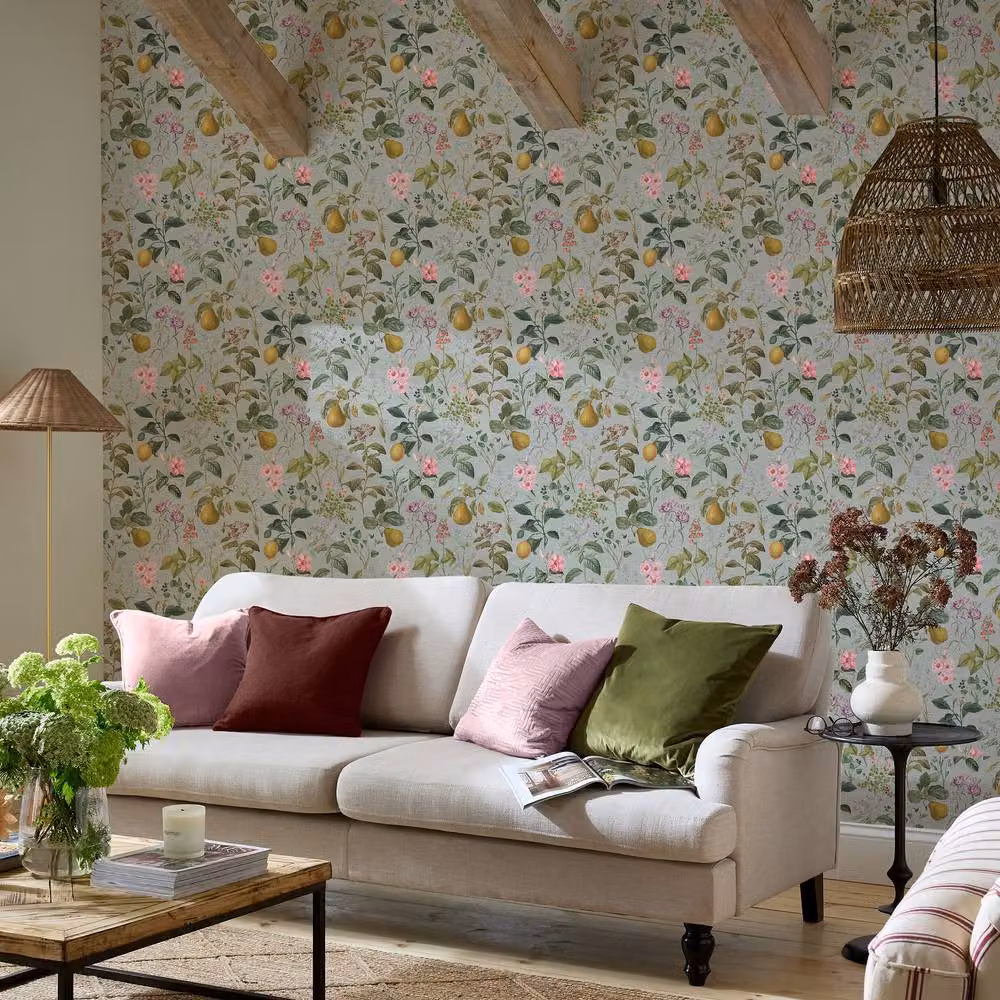 Superfresco Easy Ophelia Sage Green Botanical Floral Wallpaper, W: 52 cm x H: 1000 cm – 2