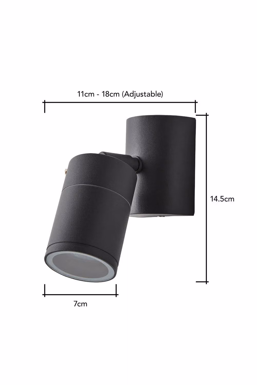 BHS Lighting Delting Adjustable Outdoor Wall Light in Anthracite Grey – 4