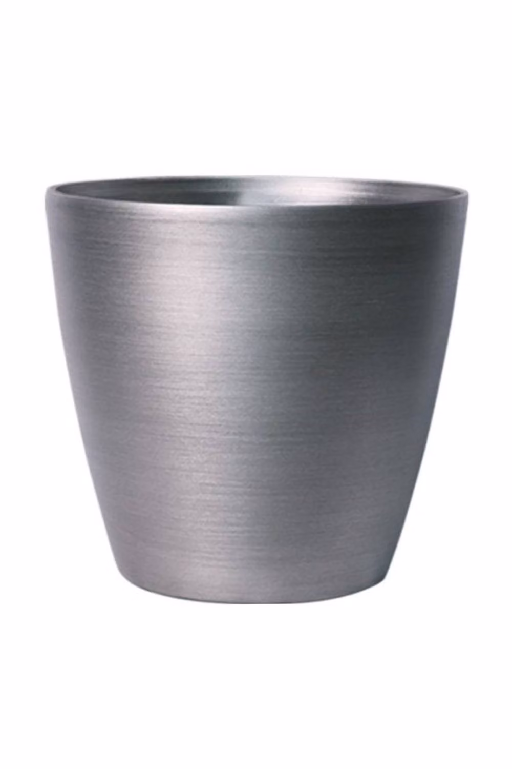 KDMD Silver Metallic Look Steel Planter, 25cm – 2