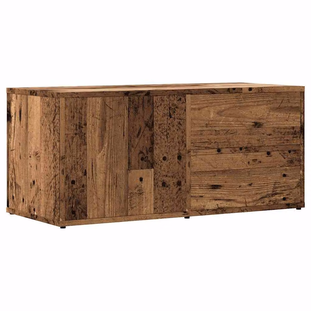 Berkfield Home TV Cabinet in Old Wood Brown, W/D/H: 80 x 34 x 35.5 cm – 3