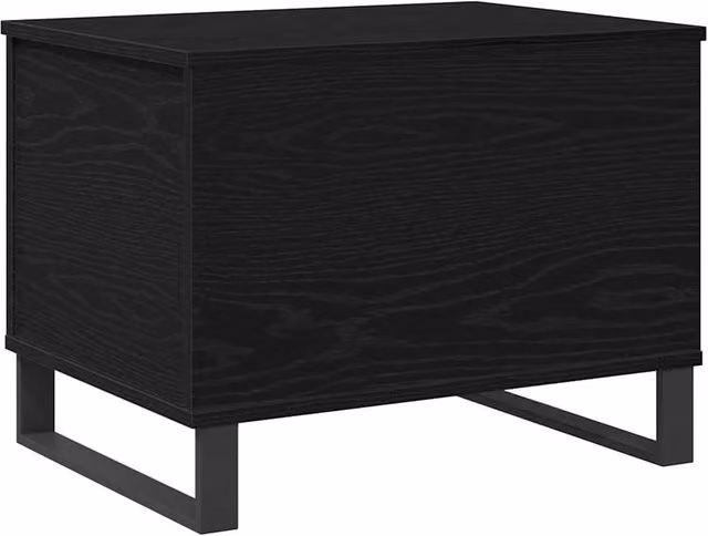 Berkfield Home Black Oak Lift Top Coffee Table, W: 60 cm, D: 45 cm, H: 44.4 cm