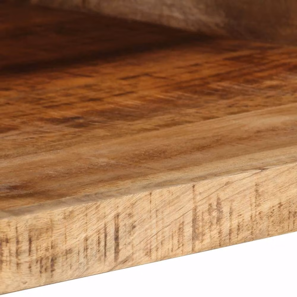 Berkfield Home Mango Wood Coffee Table in Brown, W/D/H: 80 x 55 x 30 cm – 4