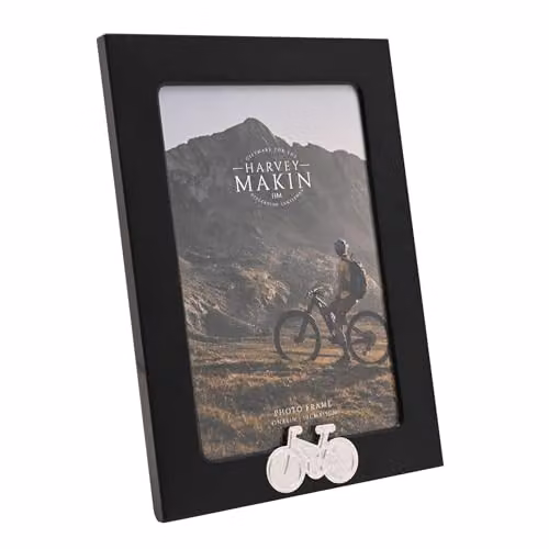 Widdop and Co Modern Rectangular Single Tabletop Photo Frame in Black or Silver, 10 x 15 cm – 5