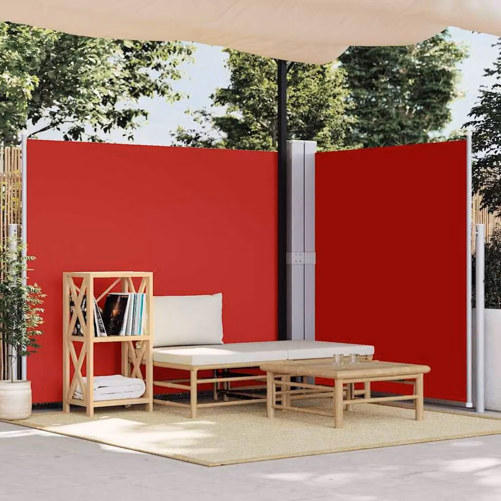 Berkfield Home Red Retractable Side Awning, W/H: 600 x 180 cm – 2