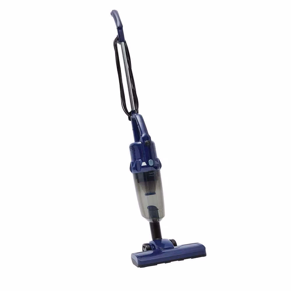 Clarsen 2-in-1 Bagless Vacuum Cleaner in Blue with Washable HEPA Filter and Hard Floor Nozzle – 3