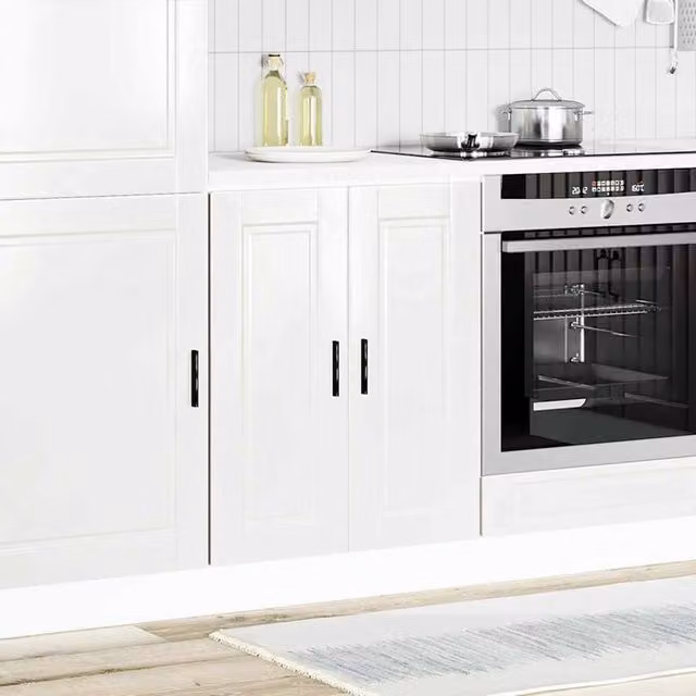 Berkfield Home Porto High Gloss White Kitchen Base Cabinet W/D/H: 60.0 x 46.0 x 81.5 cm