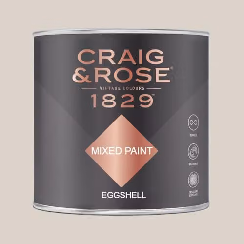 Craig & Rose 1829 Eggshell Paint in Pipe Clay, 750ml